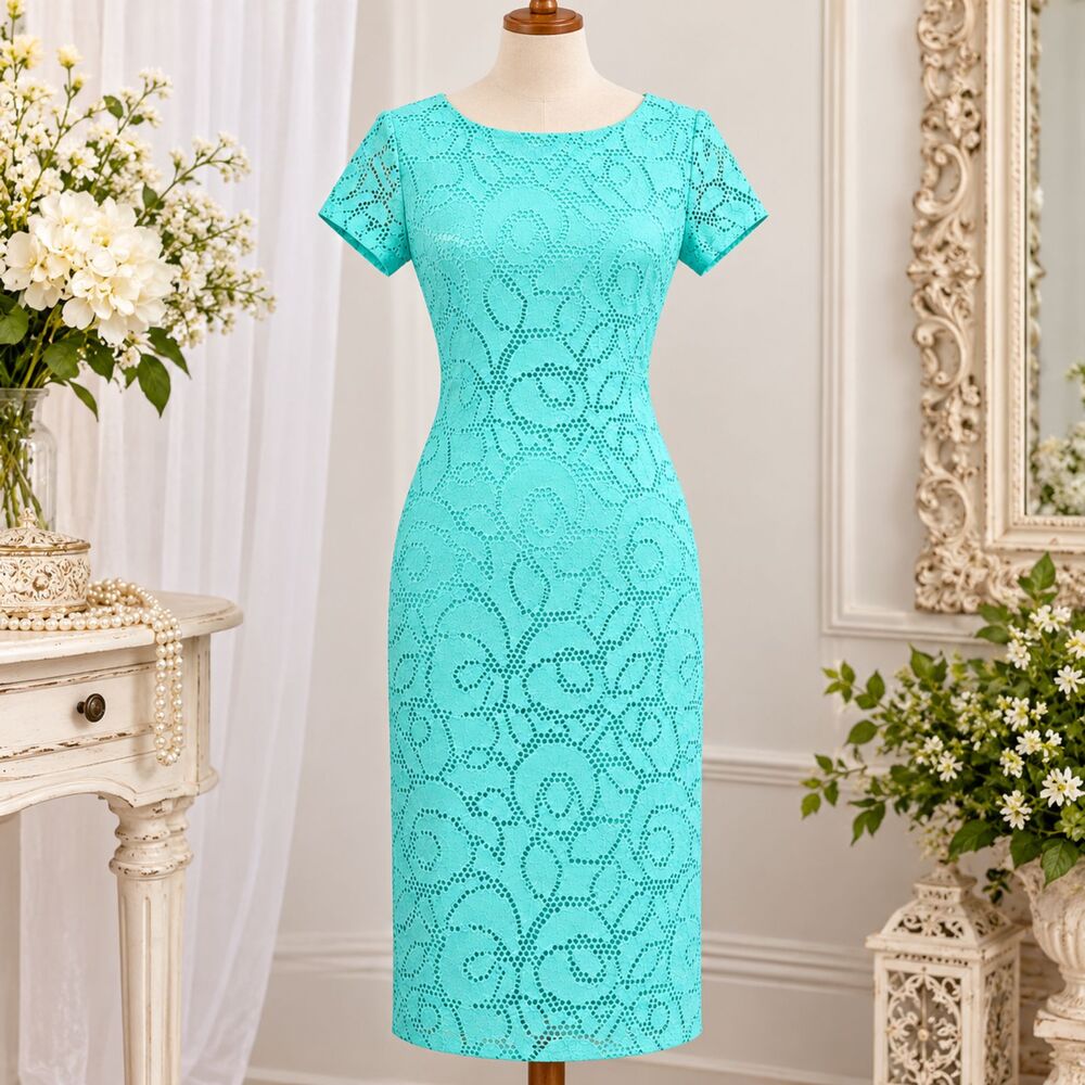 VA VA VOOM Mint Green Lace Body Con Pin Up Sexy Dress Size Small/XS NWT